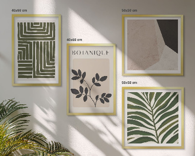 Billedvæg over sofa Botaniske boho-kompositioner