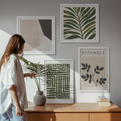 Billedvæg over sofa Botaniske boho-kompositioner