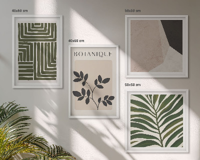 Billedvæg over sofa Botaniske boho-kompositioner