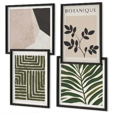 Billedvæg over sofa Botaniske boho-kompositioner