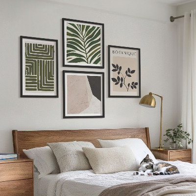 Billedvæg over sofa Botaniske boho-kompositioner