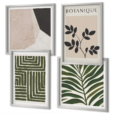 Billedvæg over sofa Botaniske boho-kompositioner