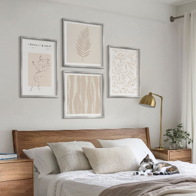 Billedsæt med ramme Minimalistiske plantemotiver