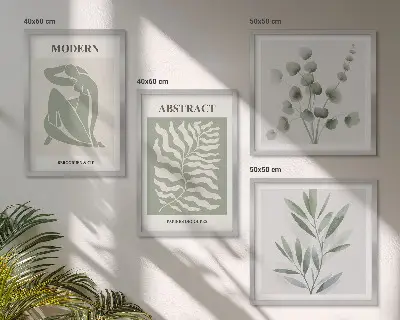 Matisse boho planteplakat med ramme