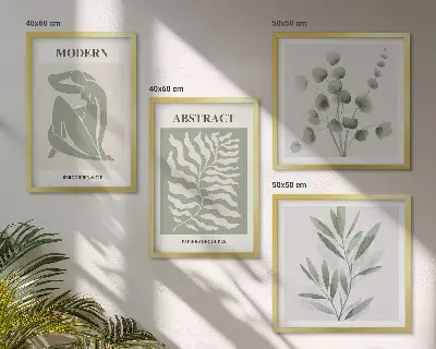 Matisse boho planteplakat med ramme
