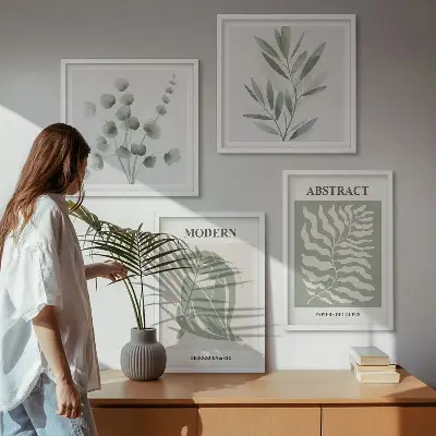Matisse boho planteplakat med ramme