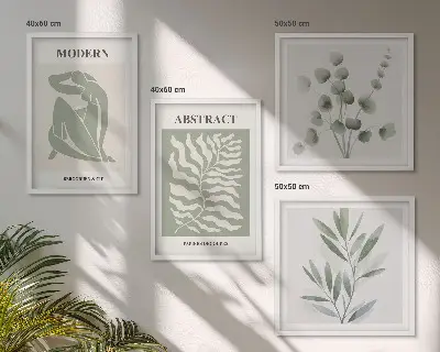Matisse boho planteplakat med ramme
