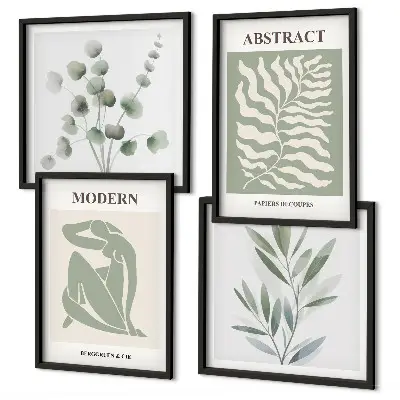 Matisse boho planteplakat med ramme