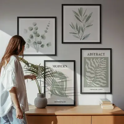 Matisse boho planteplakat med ramme