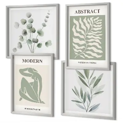 Matisse boho planteplakat med ramme