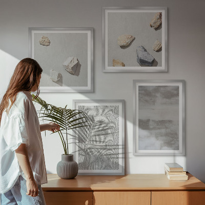 Billedsæt med ramme Moderne minimalistiske teksturer