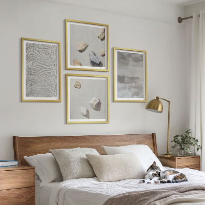 Billedsæt med ramme Moderne minimalistiske teksturer