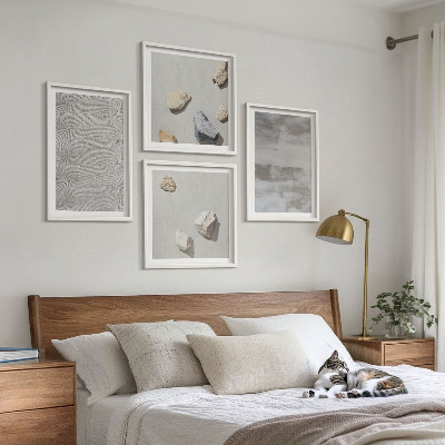 Billedsæt med ramme Moderne minimalistiske teksturer