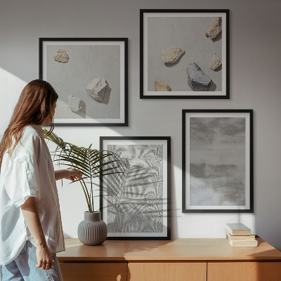 Billedsæt med ramme Moderne minimalistiske teksturer
