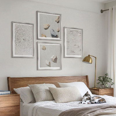 Billedvæg over sofa Geometriske papsten