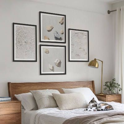 Billedvæg over sofa Geometriske papsten