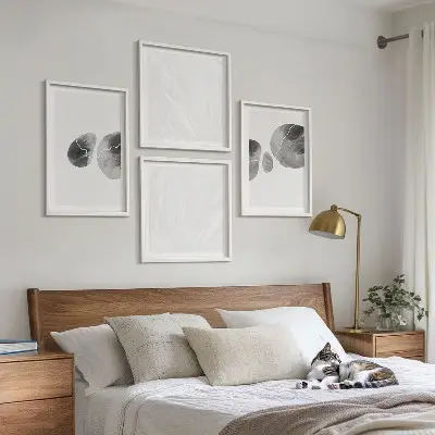Abstrakt kunst på lærred vægdekoration til ophæng over sofa