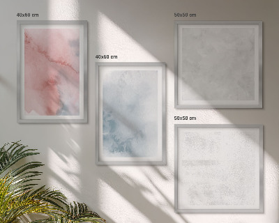 Billedvæg over sofa Pastel akvarelle teksturer