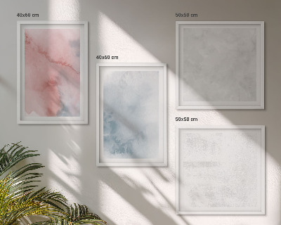 Billedvæg over sofa Pastel akvarelle teksturer