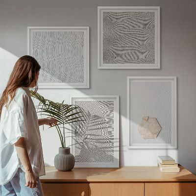 Billedsæt med ramme Lyse boho sandteksturer