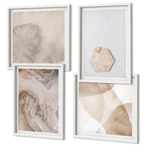 Billedsæt med ramme Design abstraktion natur inspiration