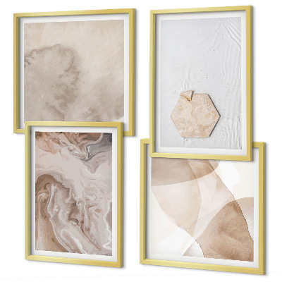 Billedsæt med ramme Design abstraktion natur inspiration