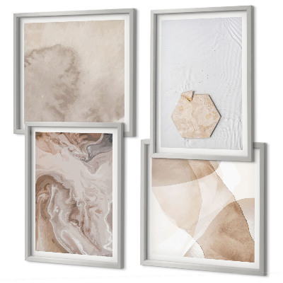 Billedsæt med ramme Design abstraktion natur inspiration