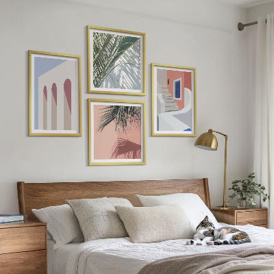 Billedsæt med ramme Illustrationer af byens arkitektur