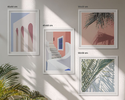 Billedsæt med ramme Illustrationer af byens arkitektur