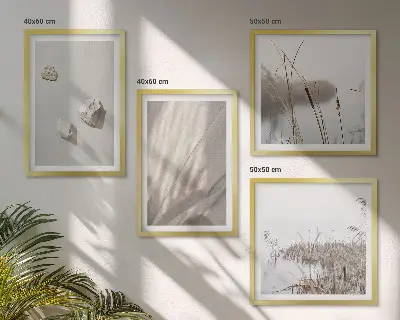 Billedvæg til sofa nærbilleder af boho-teksturer