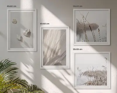 Billedvæg til sofa nærbilleder af boho-teksturer