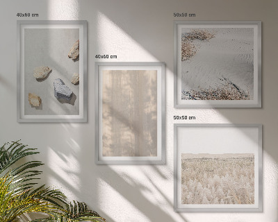 Billedsæt med ramme Boho naturlige teksturer