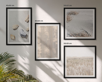 Billedsæt med ramme Boho naturlige teksturer