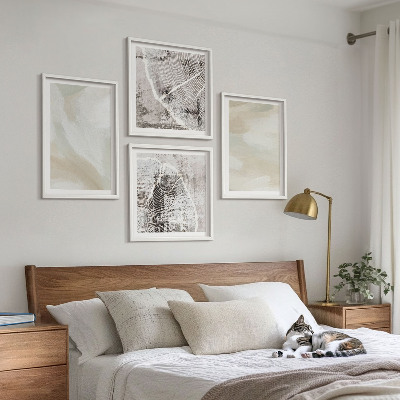 Billedvæg over sofa Maling tekstur minimalisme