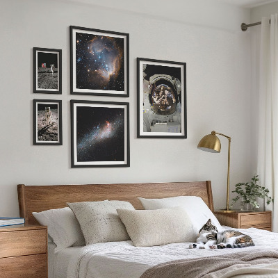 Billedkomposition til væg Astronauter lander på Månen
