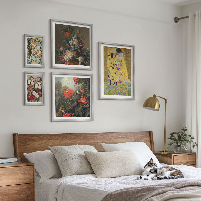Billedsæt over sofa Blomsterkunstkompositioner