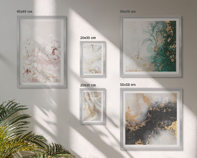 Billedsæt over sofa Blomsterdetaljer abstrakt elegance