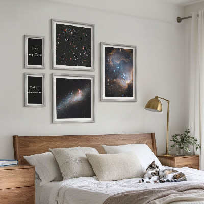 Billedkomposition til væg Kosmisk inspirationsmotivation