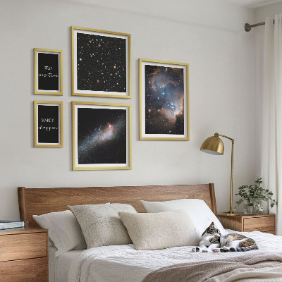 Billedkomposition til væg Kosmisk inspirationsmotivation