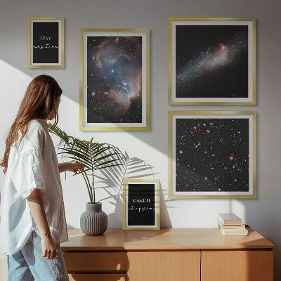 Billedkomposition til væg Kosmisk inspirationsmotivation