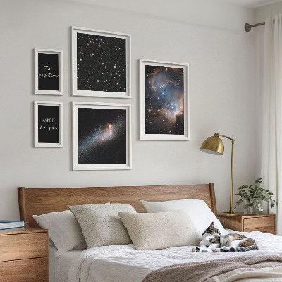 Billedkomposition til væg Kosmisk inspirationsmotivation