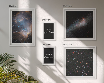 Billedkomposition til væg Kosmisk inspirationsmotivation