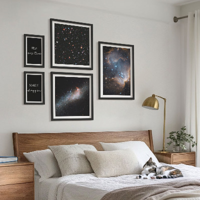 Billedkomposition til væg Kosmisk inspirationsmotivation