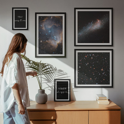 Billedkomposition til væg Kosmisk inspirationsmotivation