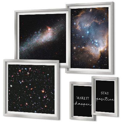 Billedkomposition til væg Kosmisk inspirationsmotivation
