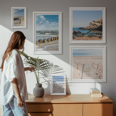 Billedkomposition til væg Strandlandskaber ved havet