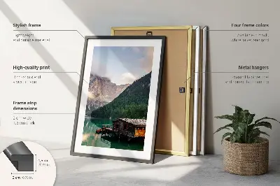 Caféudsigt over gaderne billedsæt til placering over sofa