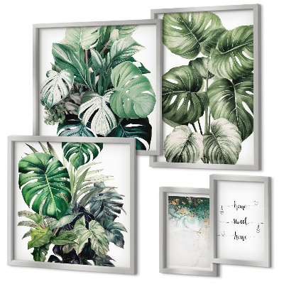Billedsæt over sofa Moderne planteinspirationer