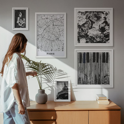 Billedkomposition til væg Elegant arkitektur i parisisk stil