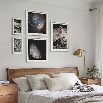 Billedsæt over sofa Kosmiske opdagelser og hemmeligheder